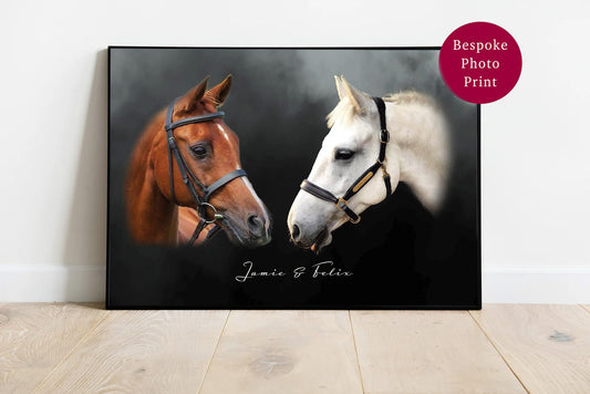 Multiple Horse Portrait Digital Painting (Multiple Images)