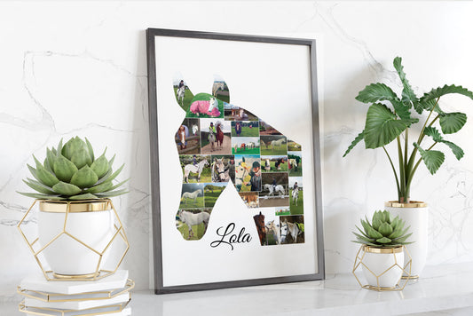 Horse Head Photo Collage
